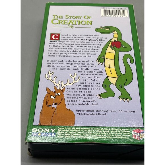 The beginners Bible VHS tape the story of creation 1995 30 min not rated READ - Picture 2 of 2